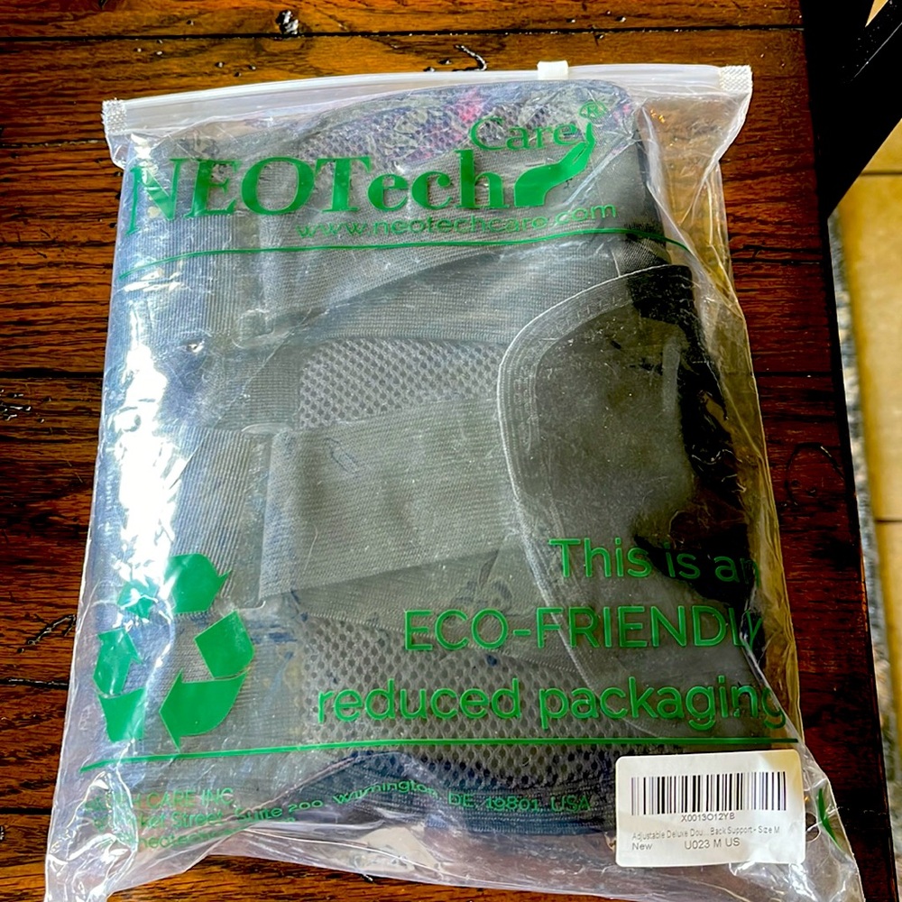 NEOTech2 care adjustable double pull lumbar brace/ lower back support size M